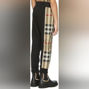 BURBERRY CHECK PANEL JOGGERS LOUNGE PANTS SIZE BIG BOYS 14